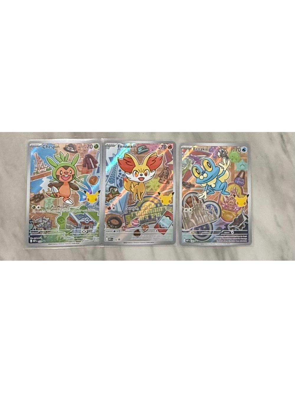 TCG: Chespin Fennekin Froakie Promo Holo Card Trio
